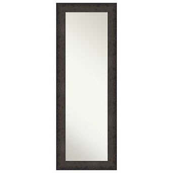 Dappled Wood Non-beveled On The Door Mirror Full Length Mirror