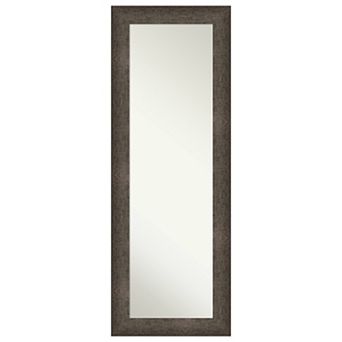 Dappled Wood Non-beveled On The Door Mirror Full Length Mirror
