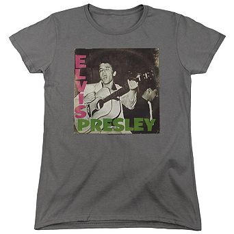 Elvis Presley First Lp Short Sleeve Womens Tee