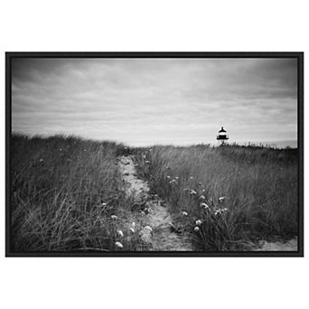 Nantucket Lighthouse By Aledanda Framed Canvas Wall Art Print