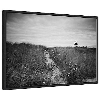 Nantucket Lighthouse By Aledanda Framed Canvas Wall Art Print
