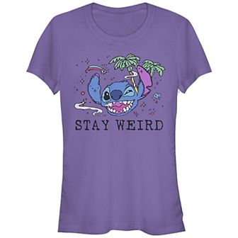 Disney's Lilo & Stitch Stay Weird Stitch Juniors' Graphic Tee