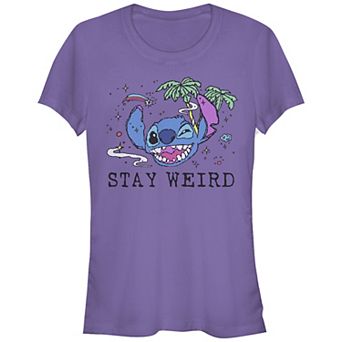 Disney's Lilo & Stitch Stay Weird Stitch Juniors' Graphic Tee