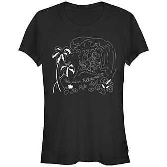 Disney's Lilo & Stitch Hawaiian Rollercoaster Ride Juniors' Graphic Tee