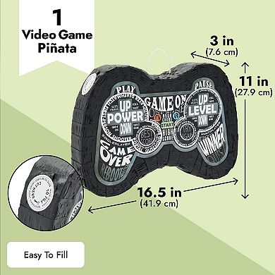 Small Video Game Controller Pinata For Gamer Birthday Party, 16.5x11x3 In