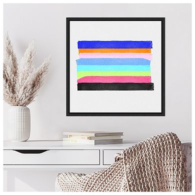 Linear Illusions I By Christine Essue Framed Canvas Wall Art Print