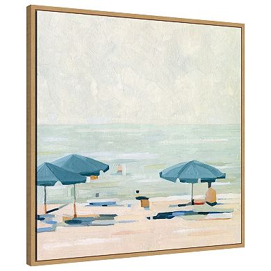 If Its The Beaches Ii By Emma Scarvey Framed Canvas Wall Art Print