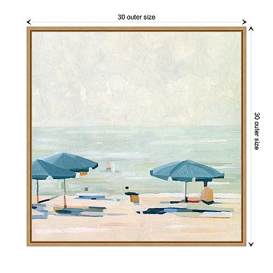 If Its The Beaches Ii By Emma Scarvey Framed Canvas Wall Art Print