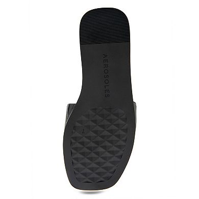 Aerosoles Blaire Women's Leather Flat Sandals