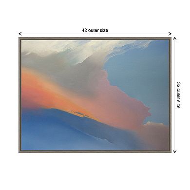 Gulfstream Clouds By Cap Pannell Framed Canvas Wall Art Print