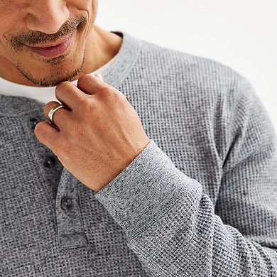 Men's Sonoma Goods For Life Long Sleeve Waffle Henley Tee