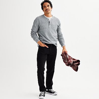 Men's Sonoma Goods For Life Long Sleeve Waffle Henley Tee