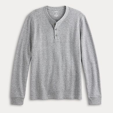 Men's Sonoma Goods For Life Long Sleeve Waffle Henley Tee