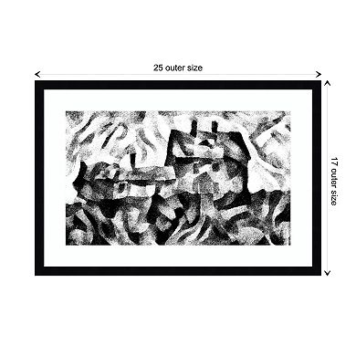 On A Hill By Alex Caminker Wood Framed Wall Art Print