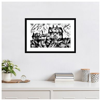 On A Hill By Alex Caminker Wood Framed Wall Art Print