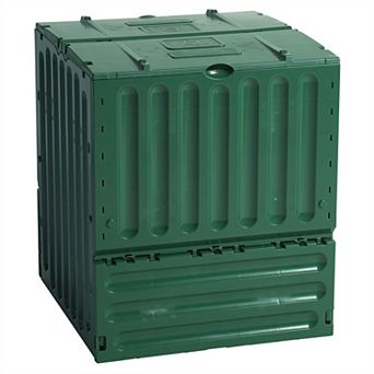 Outdoor Composting 110-gallon Composter Recycle Plastic Compost Bin - Green