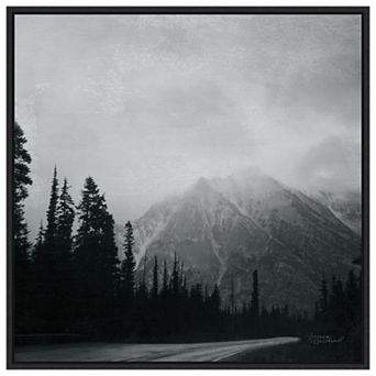 West Coast Wandering Mountains By Laura Marshall Framed Canvas Wall Art Print