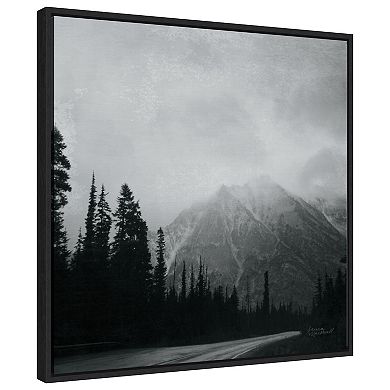 West Coast Wandering Mountains By Laura Marshall Framed Canvas Wall Art Print