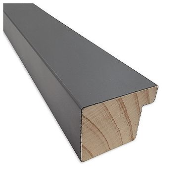 Edwin Grey Beveled Wood Framed Bathroom Wall Mirror