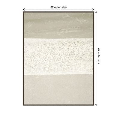 Cracked Parchment I By Vanna Lam Framed Canvas Wall Art Print