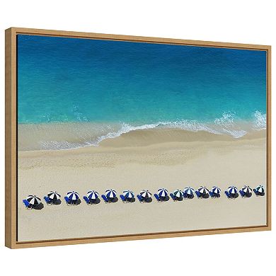 Dabi (beach) By 1x Framed Canvas Wall Art Print