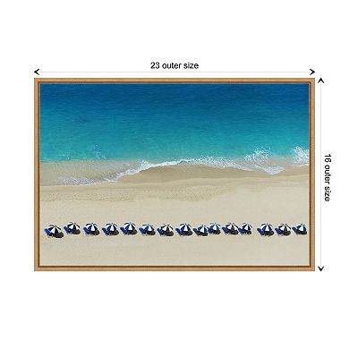 Dabi (beach) By 1x Framed Canvas Wall Art Print