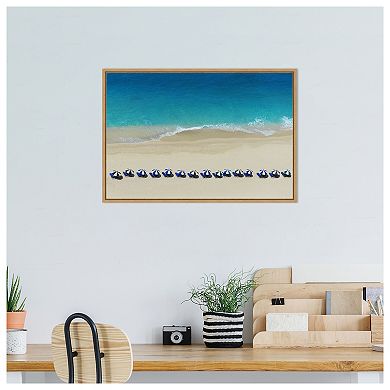 Dabi (beach) By 1x Framed Canvas Wall Art Print