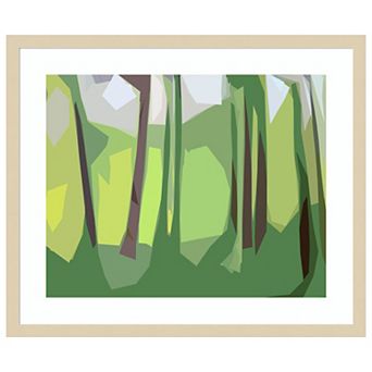 Trees By Alex Caminker Wood Framed Wall Art Print