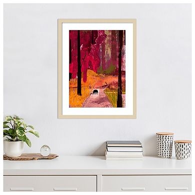 Black Dog By David Mcconochie Wood Framed Wall Art Print