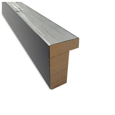 Imprint Silver Beveled Wood Framed Bathroom Wall Mirror