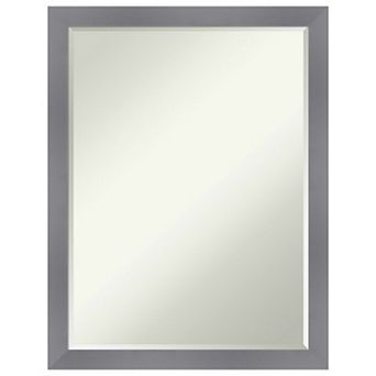 Edwin Petite Bevel Wood Bathroom Wall Mirror