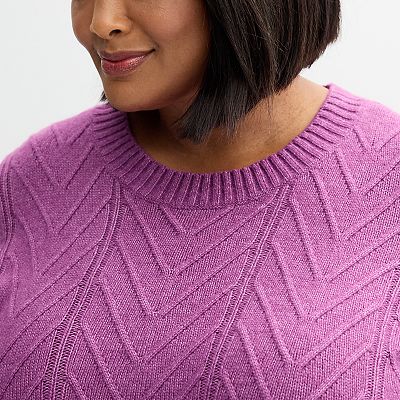 Plus Croft Barrow® Cozy Pullover Sweater