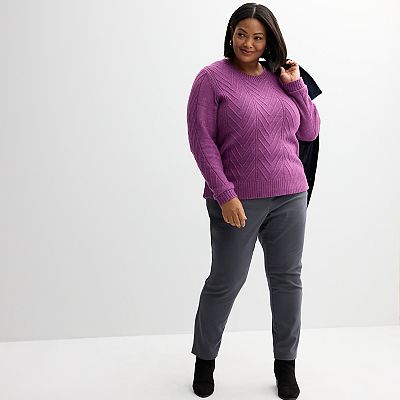 Croft and barrow plus size shops sweaters