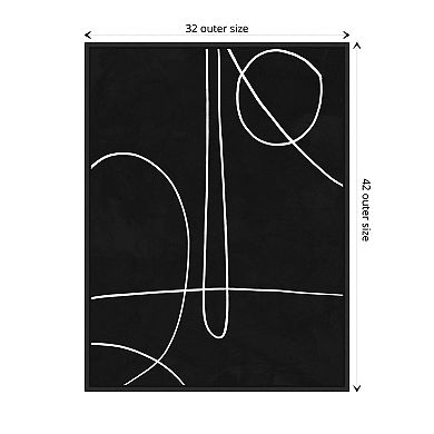 Treble By Urban Road Framed Canvas Wall Art Print