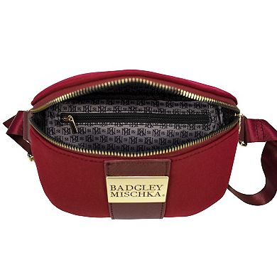 Badgley Mischka Sage Scuba And Vegan Leather Belt Bag