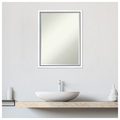 Morgan Petite Bevel Wood Bathroom Wall Mirror