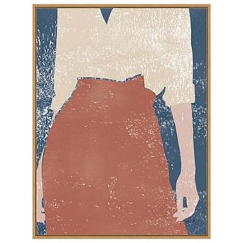 Casual Iv (woman) By Moira Hershey Framed Canvas Wall Art Print