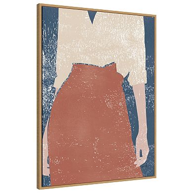 Casual Iv (woman) By Moira Hershey Framed Canvas Wall Art Print