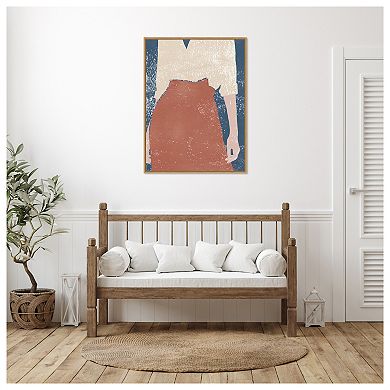 Casual Iv (woman) By Moira Hershey Framed Canvas Wall Art Print