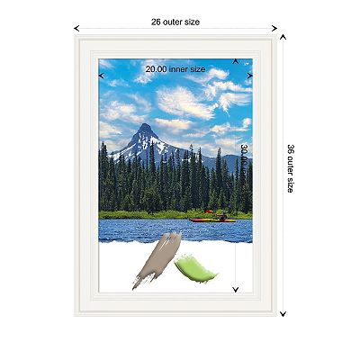 Ridge White Picture Frame, Photo Frame, Art Frame - Matted