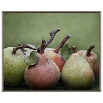 Comice Pears I By Rachel Perry Framed Canvas Wall Art Print