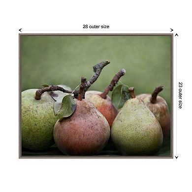 Comice Pears I By Rachel Perry Framed Canvas Wall Art Print