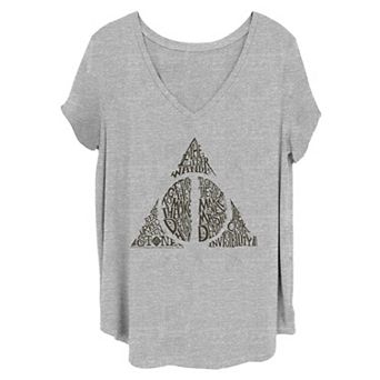 Juniors' Plus Size Harry Potter Deathly Hallows Graphic Tee