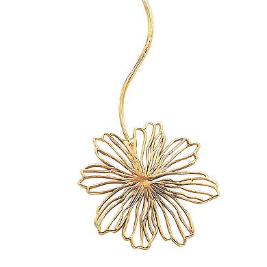 PANNEE BY PANACEA Gold Tone Daisy Flower Earrings