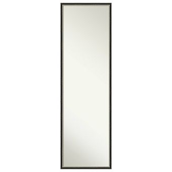 Theo Narrow Wood Non-beveled On The Door Mirror Full Length Mirror