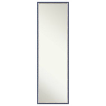 Theo Narrow Wood Non-beveled On The Door Mirror Full Length Mirror