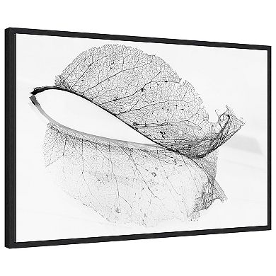The Old Leaf By Katarina Holmstrom Framed Canvas Wall Art Print
