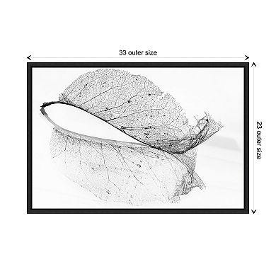 The Old Leaf By Katarina Holmstrom Framed Canvas Wall Art Print