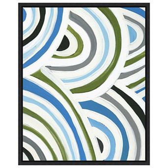 Swirly Bob I By Jodi Fuchs Framed Canvas Wall Art Print