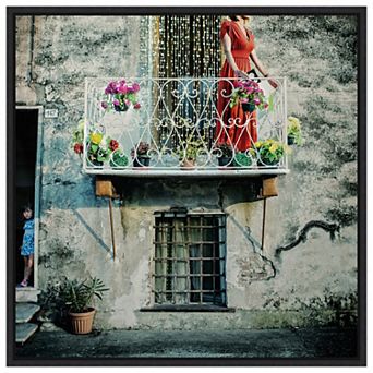 Chains Of Gold By Ambra Framed Canvas Wall Art Print